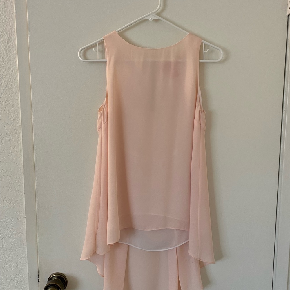 Catherine Malandrino Blush Pink Sleeveless Tunic